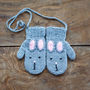 Crocheted Child's Animal Character Mittens, thumbnail 7 of 11