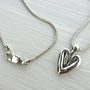 Sterling Silver Heart Necklace, thumbnail 3 of 6