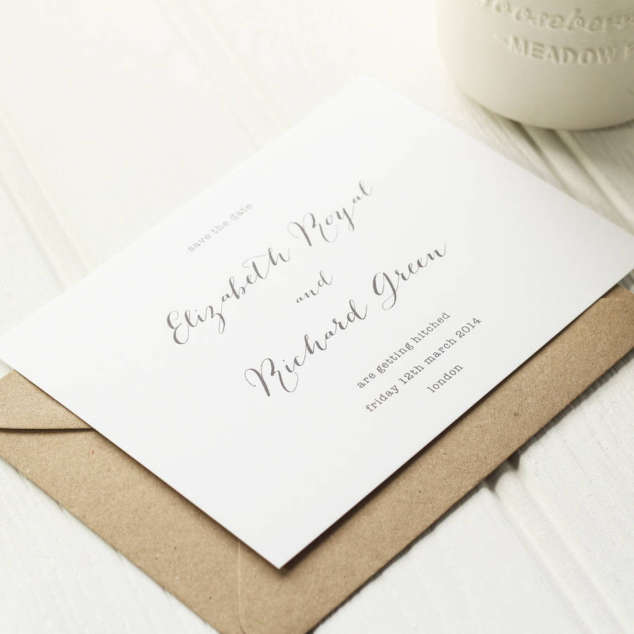 Typewriter Wedding Invite By Old English Company Typewriter Wedding Invite