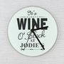 'It's Wine O'clock' Personalised Wall Clock, thumbnail 1 of 2