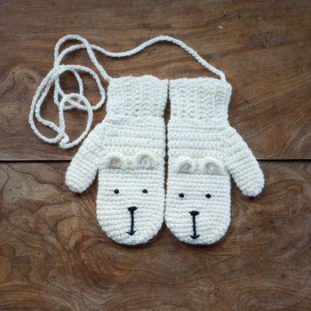 Animal Character Mittens On A String, 7 of 9