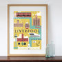 Liverpool City Art Print, thumbnail 1 of 2