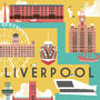 Liverpool City Art Print, thumbnail 2 of 2