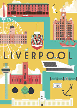 Liverpool City Art Print, 2 of 2