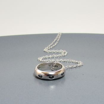 Hearts Or Stars Circle Necklace, 3 of 3