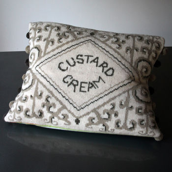 Cross Stitch Custard Cream Biscuit Craft Kit, 2 of 4