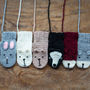 Animal Character Mittens On A String, thumbnail 3 of 9