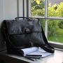 Men's Leather Briefcase With Shoulder Strap, thumbnail 3 of 7
