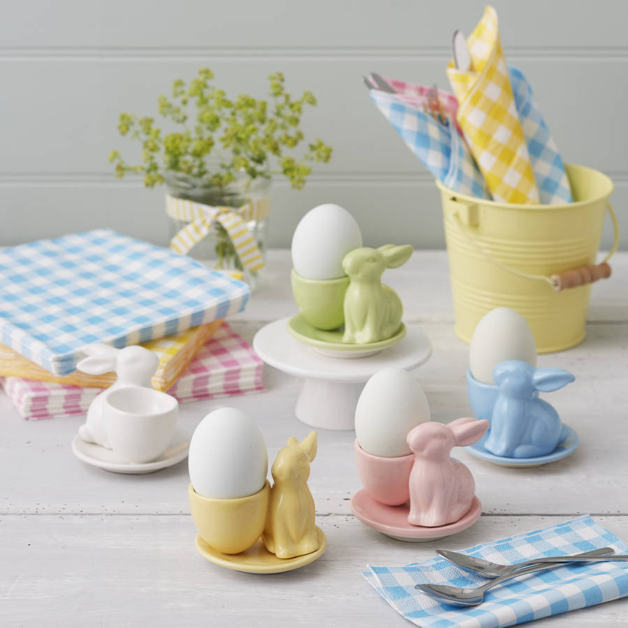 bunny egg cup by the chicken and the egg | notonthehighstreet.com