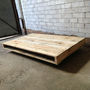 'On Wheels' Large Wood Coffee Table, thumbnail 2 of 4