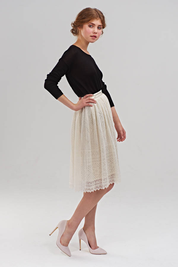 pleated woolen skirt by mrs pomeranz | notonthehighstreet.com