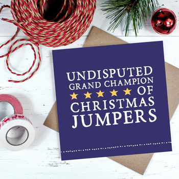 'Christmas Jumpers' Christmas Card By Zoe Brennan | notonthehighstreet.com
