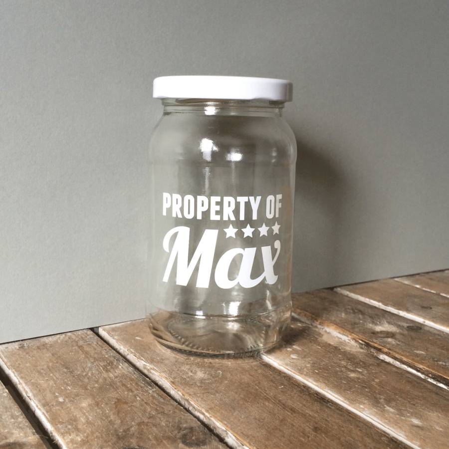 Personalised Baby Gift Storage Jar By Jodie Gaul