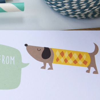 12 Personalised Dog Thank You Cards, 3 of 3