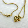 Gold Vermeil Heart Necklace, thumbnail 3 of 6