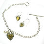 Silver And Gold Vermeil Heart And Pearl Bracelet, thumbnail 4 of 5