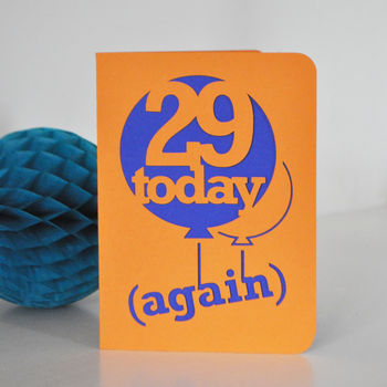 Age Balloon Papercut Card, 7 of 12