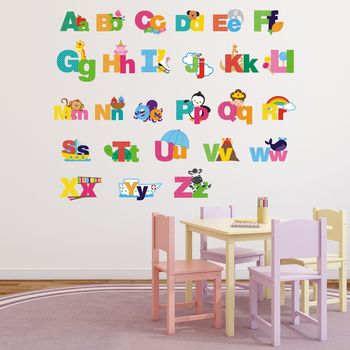 Picture Alphabet Wall Stickers, 3 of 4
