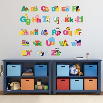 Picture Alphabet Wall Stickers, 4 of 4