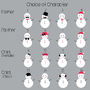 Personalised Snow Family Christmas Print, thumbnail 4 of 4