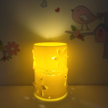 Flower Personalised Table Lamp Bedside Lamp, 5 of 5