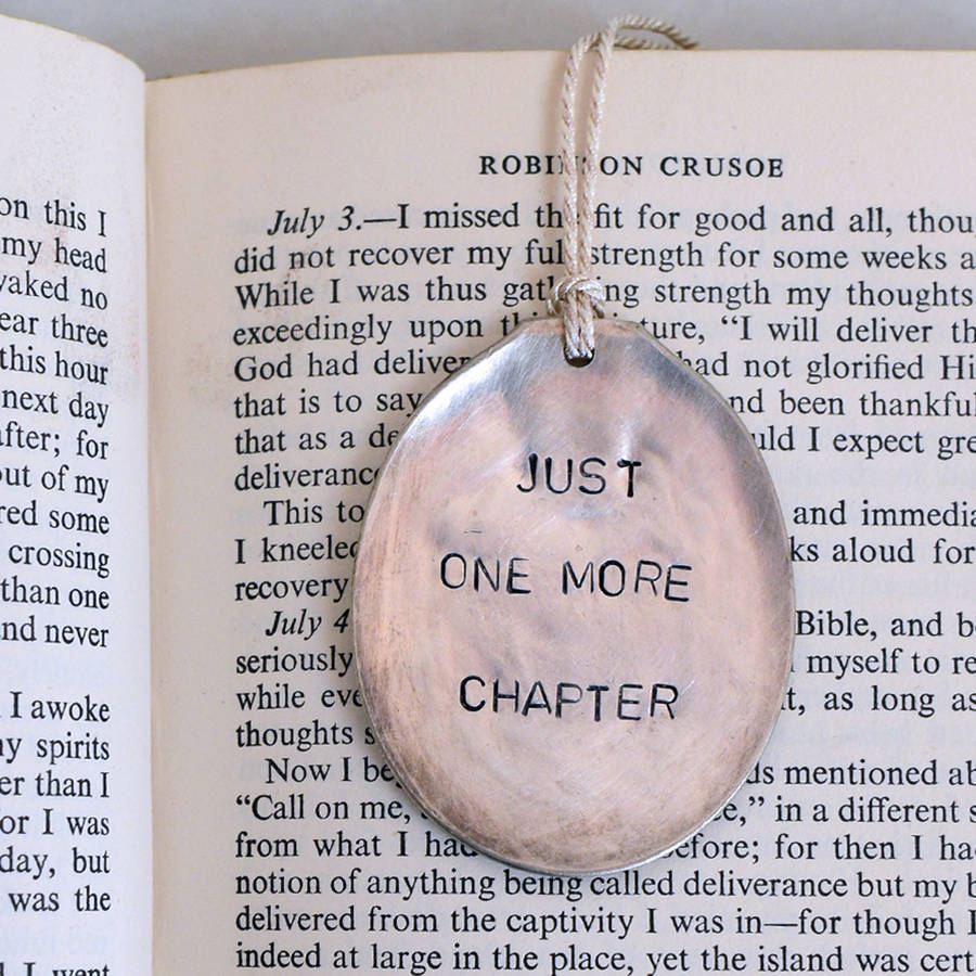'Just One More Chapter' Vintage Bookmark, 1 of 8
