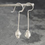 Coiled Snake Chain Silver Drop Earrings, thumbnail 3 of 9