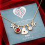 Design Your Own Christmas Birthstone Charm Necklace, thumbnail 1 of 12