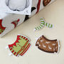 Dress Up A Penguin Christmas Wrapping Paper, thumbnail 10 of 12