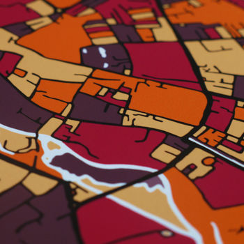 Cambridge Map Art Print, 4 of 5