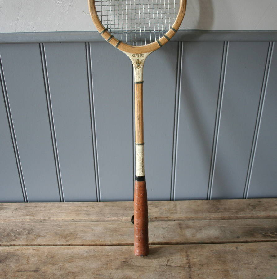 vintage badminton racket by homestead store | notonthehighstreet.com