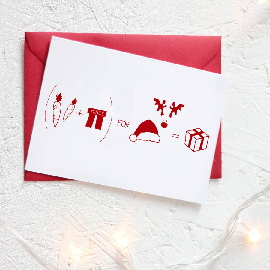 Christmas Formula For Presents Card Packs