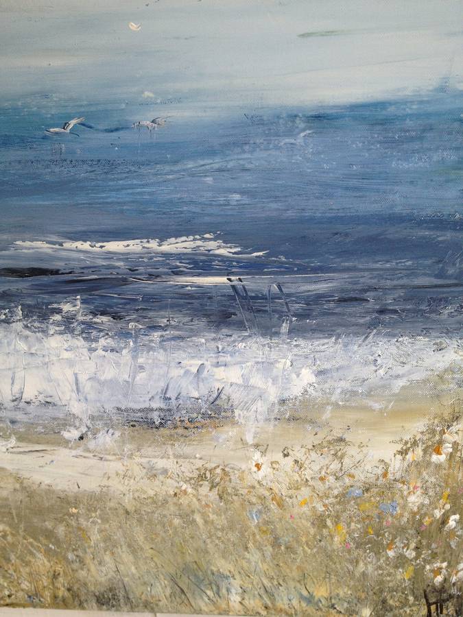 summer's promise original abstract seascape painting by stunning ...