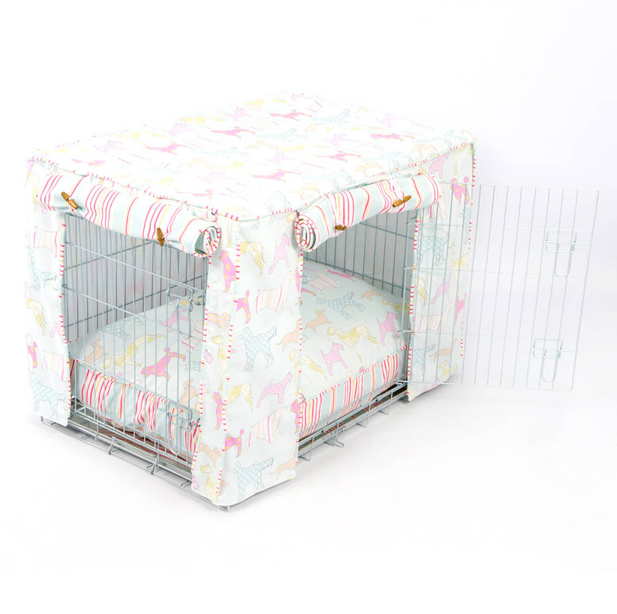 dog crate, cover and cushion set by lords & labradors