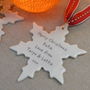 Personalised Christmas Snowflake Decoration, thumbnail 3 of 8