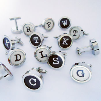 Personalised Typewriter Initials Cufflinks, 5 of 7