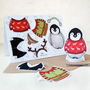 Dress Up A Penguin Christmas Card, thumbnail 4 of 12