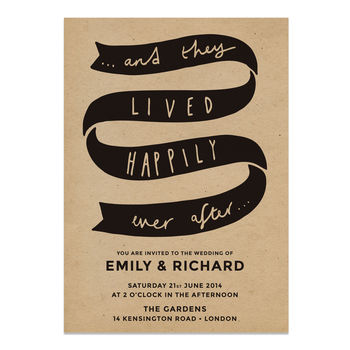 Happily Ever After Wedding Invite, 2 of 6