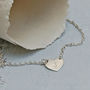 Girls Personalised Silver Heart Necklace, thumbnail 2 of 6