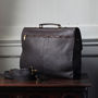 Men's Leather Briefcase With Shoulder Strap, thumbnail 6 of 7