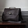 Men's Leather Briefcase With Shoulder Strap, thumbnail 2 of 7