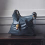 Large Leather Hobo Handbag With Adjustable Handle, thumbnail 3 of 10