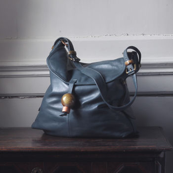 Large Leather Hobo Handbag With Adjustable Handle, 3 of 10