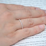 Stacking Ring In Sterling Silver, thumbnail 4 of 6