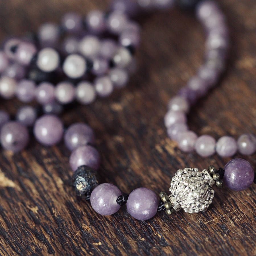 Hand Knotted Silk And Jade Necklace By Artique Boutique