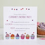 Personalised Cupcake Party Invitations, thumbnail 1 of 5