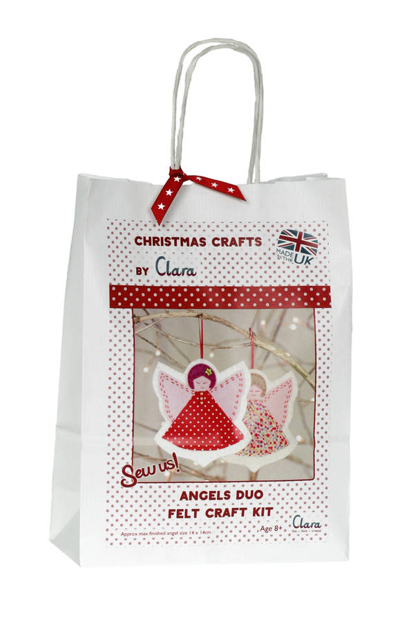Christmas Angels Sewing Kit By Clara | notonthehighstreet.com