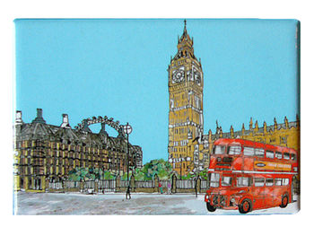 London Parliament Square Fridge Magnet, 2 of 2