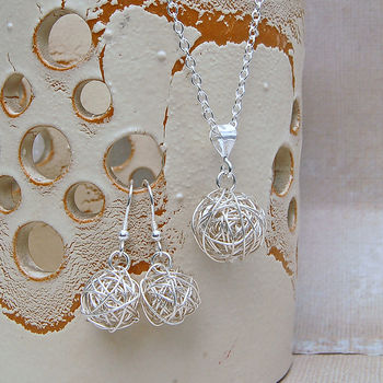 Sterling Silver Bird's Nest Necklace, 4 of 5