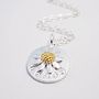 Silver Name And Daisy Necklace, thumbnail 4 of 6